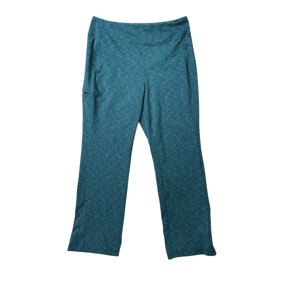 Duluth Trading Co Womens NoGA Gorpcore Relaxed Leg Pants Lx31 Teal Heather Large